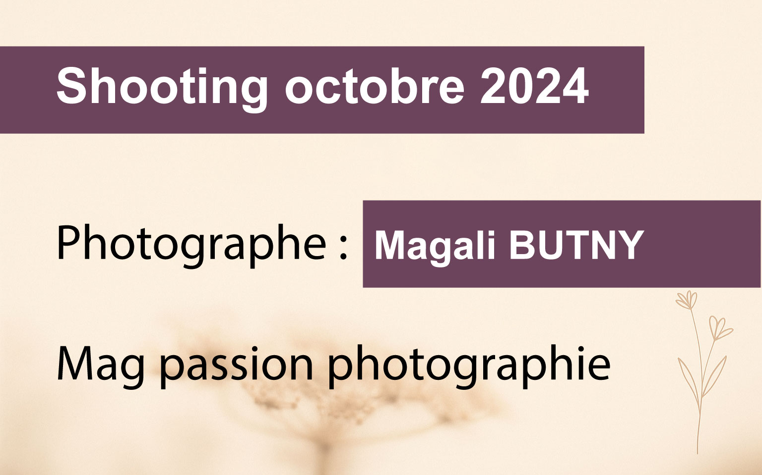 Shooting octobre 2025